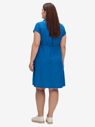 SHEEGO Платье-рубашка в Синий