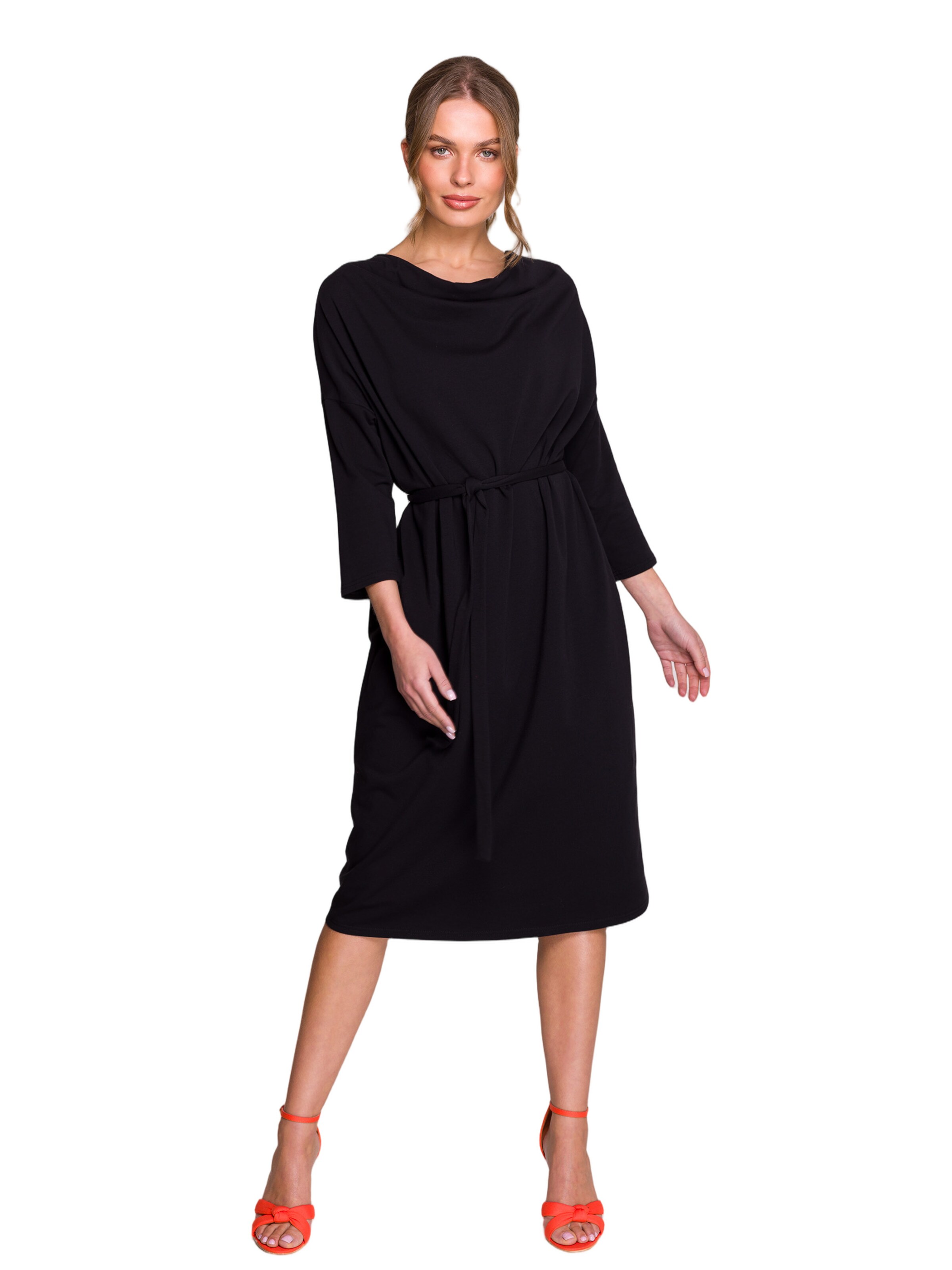Stylove Šaty 'Sukienka oversize z modalu' – černá