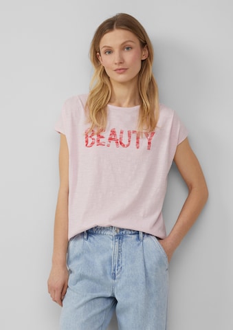 T-shirt s.Oliver en rose : devant