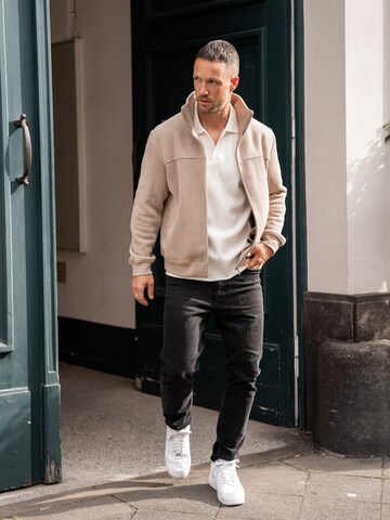 DAN FOX APPAREL Свитер 'Jaron' в Белый