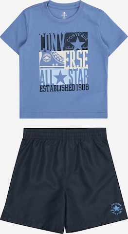 CONVERSE - Conjunto 'SNEAKER' en azul: frente