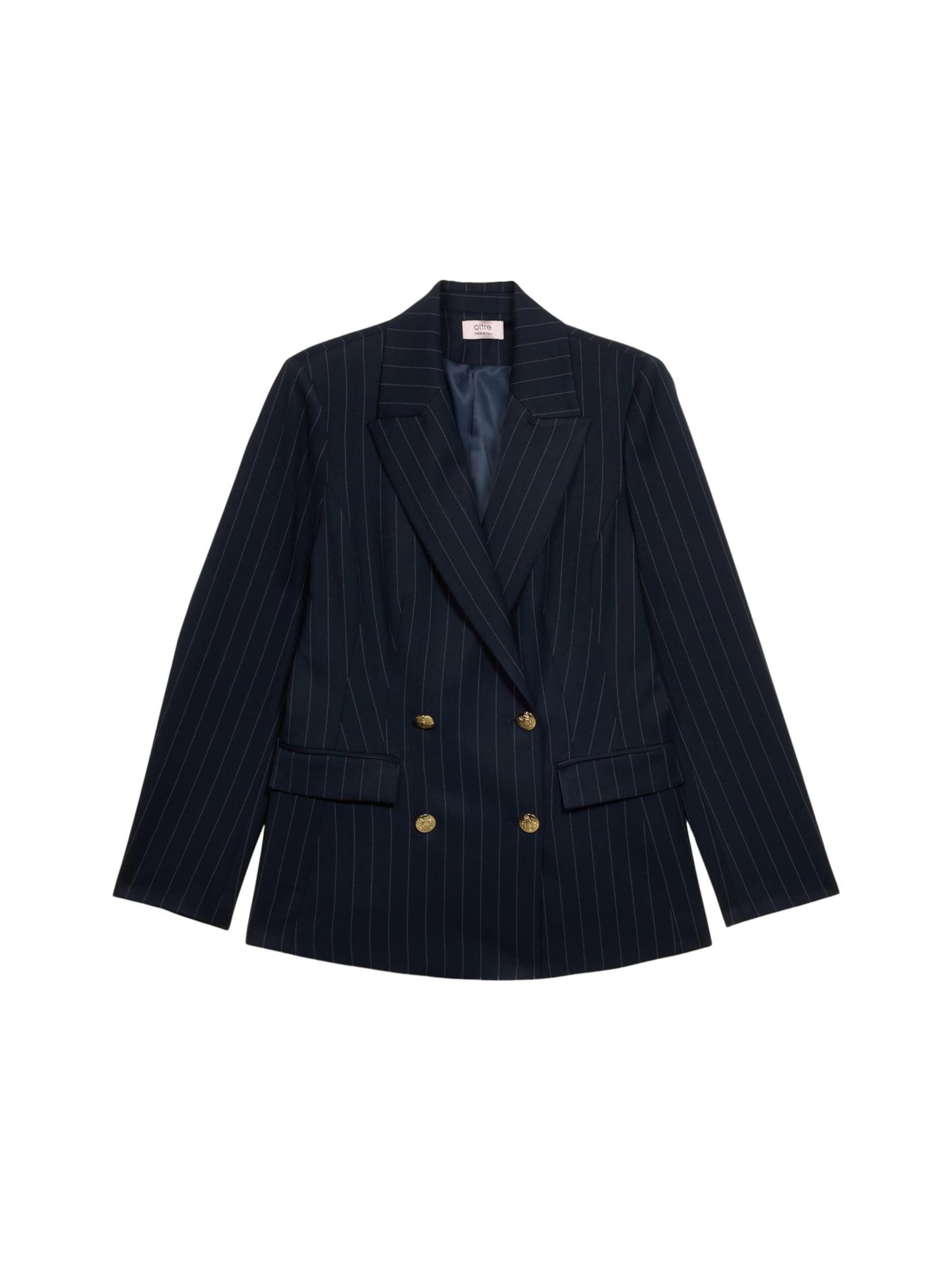 Blazer di oltre in blu: frontale