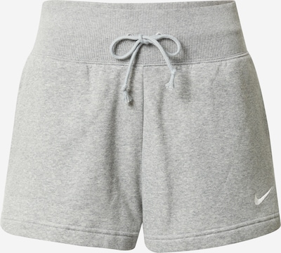 Nike Sportswear Calças 'Phoenix Fleece' em acinzentado / branco, Vista do produto