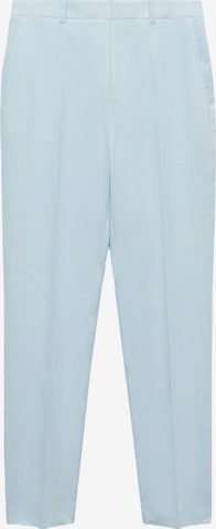 MANGO Trousers with creases 'Boreli' in Blue: front