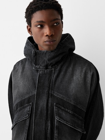 Veste mi-saison Bershka en noir