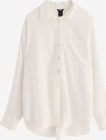 Chemisier 'Magdalena' Lindex en blanc : devant