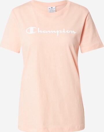 Champion Authentic Athletic Apparel T-Shirt in Pink: front