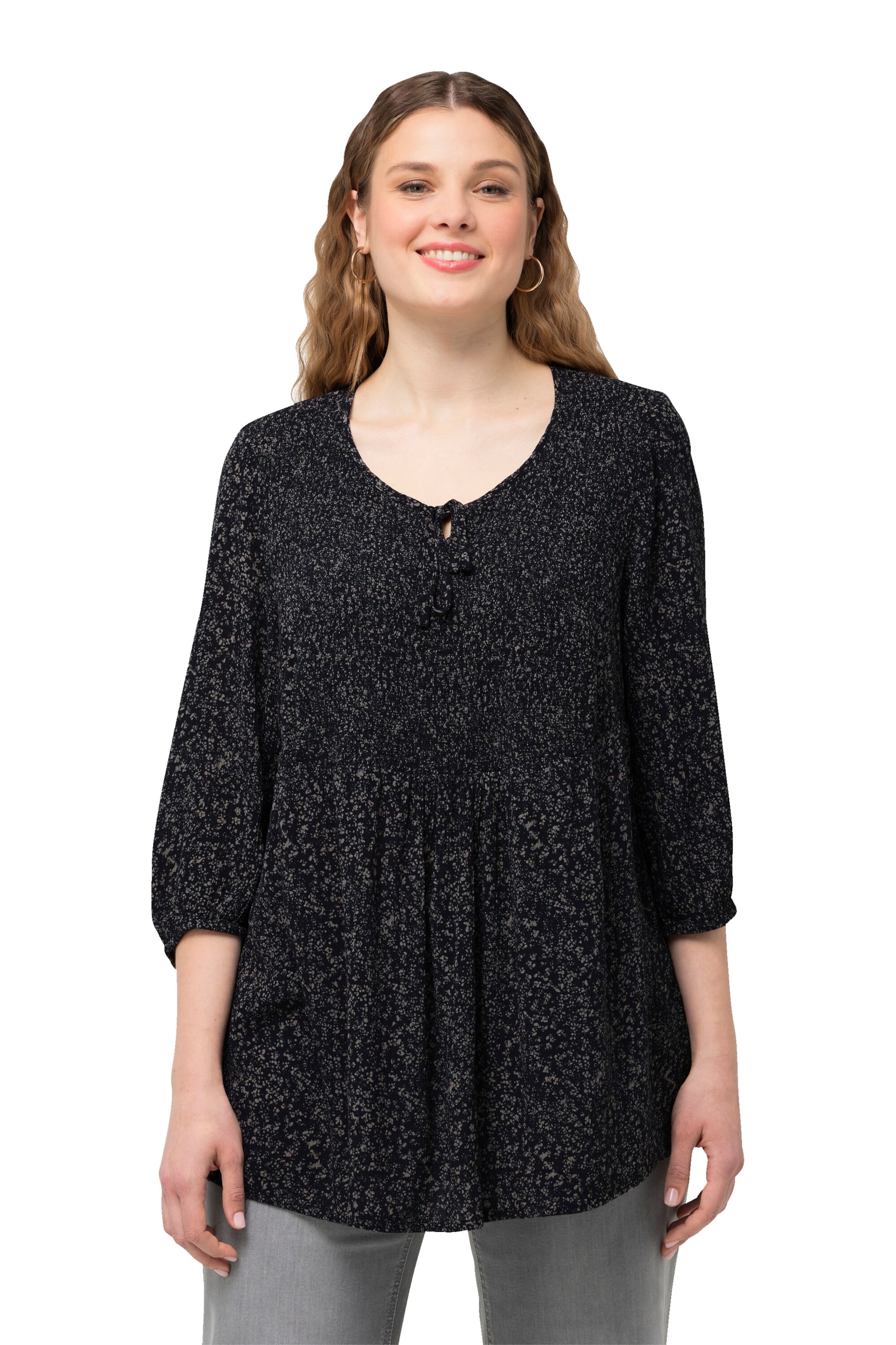 Ulla Popken Blouse in Black: front