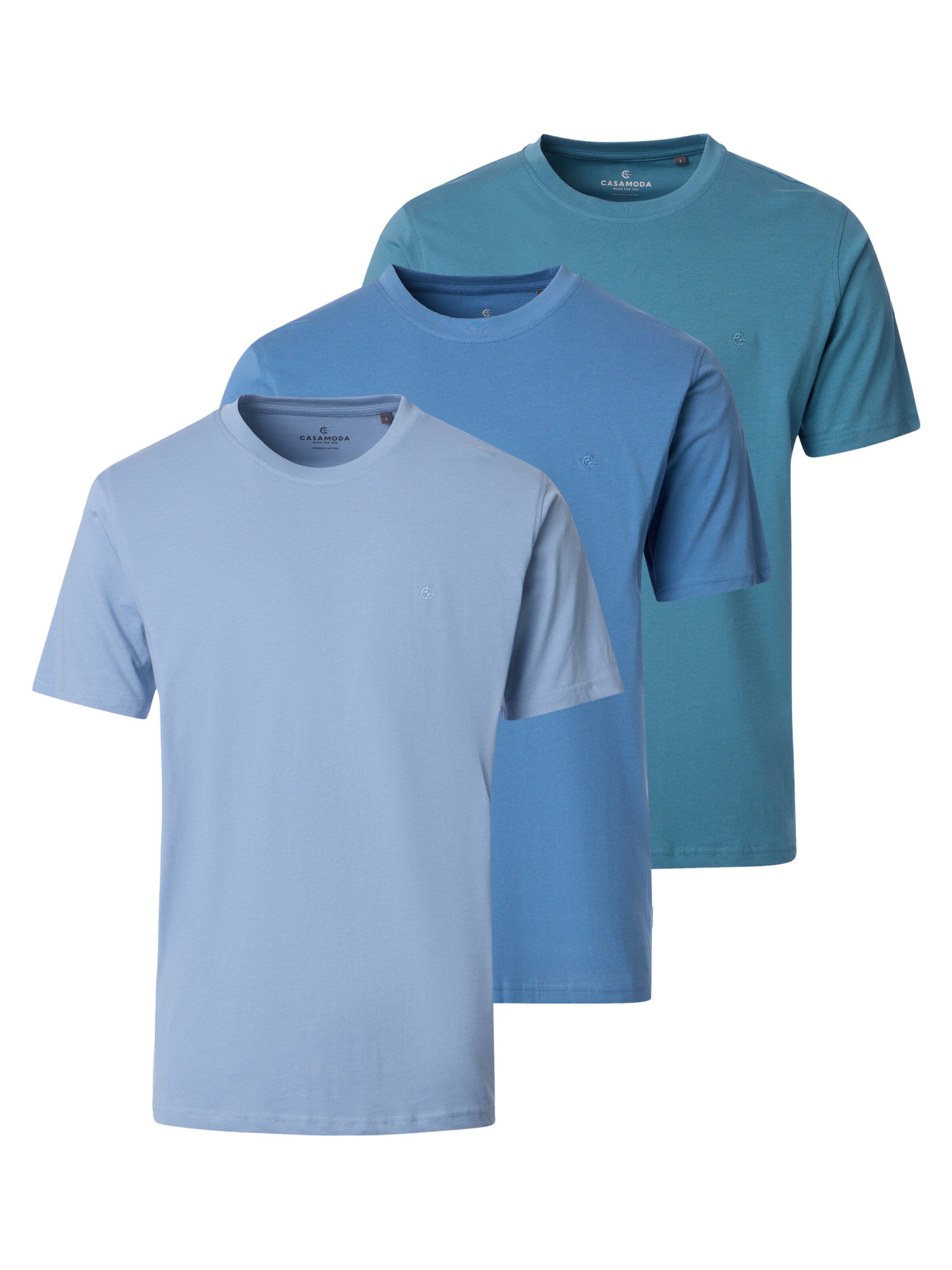 CASAMODA Shirt 'Basic' in Blue: front