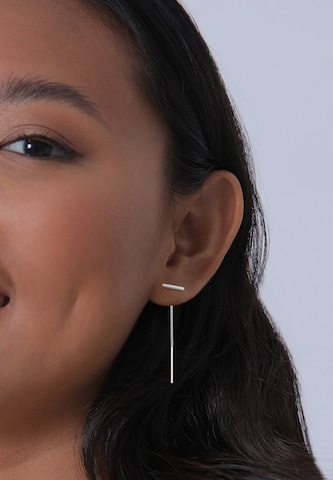 ELLI Earrings 'Geo' in Silver: front