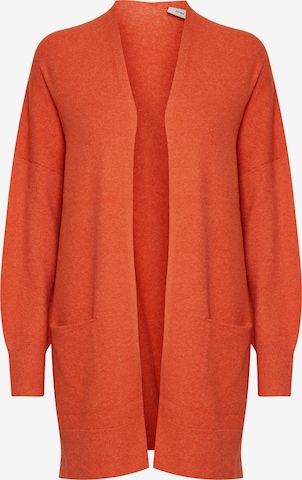 ICHI Knit Cardigan 'IHALPA' in Orange: front