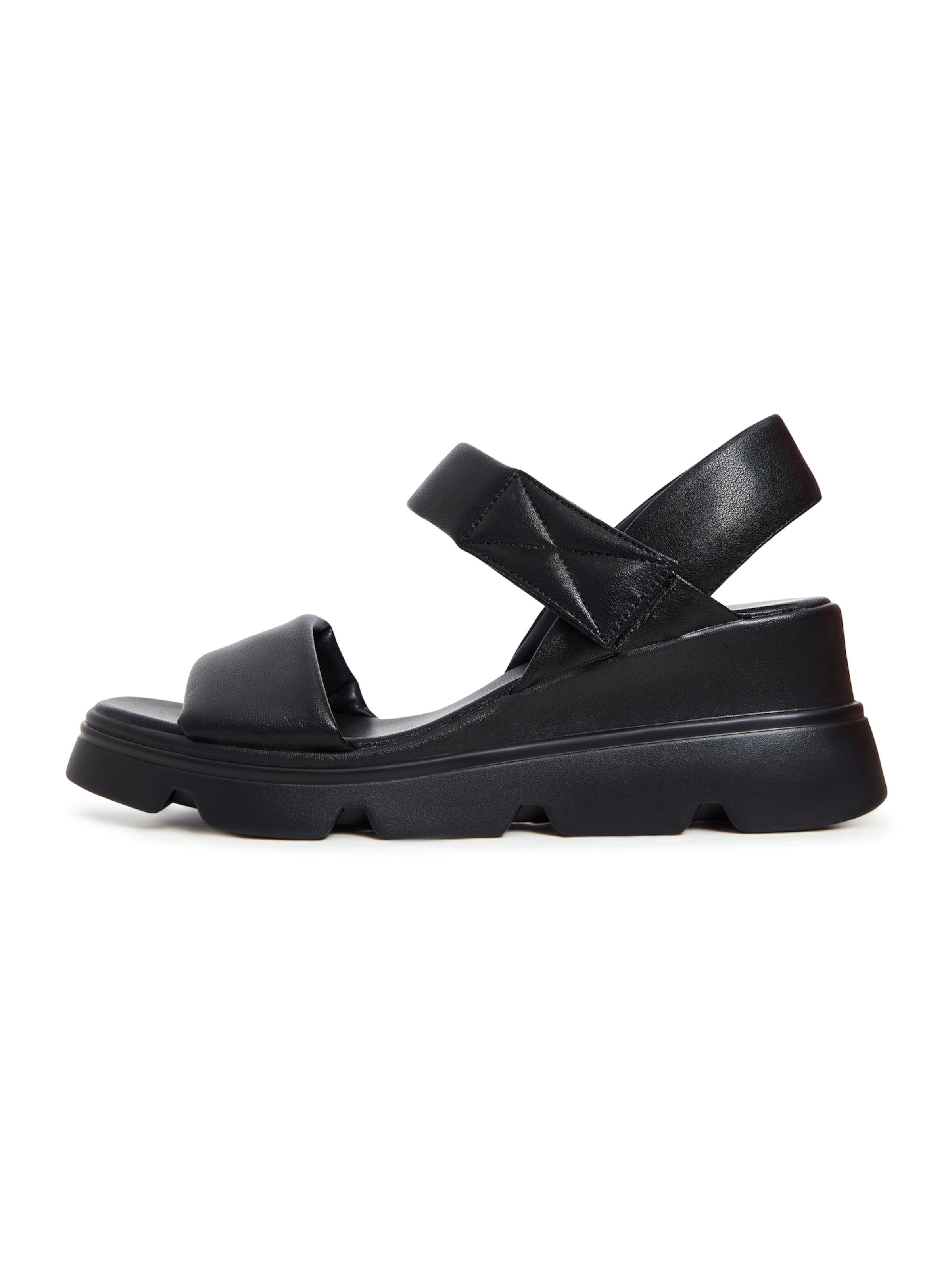 CESARE GASPARI Sandals in Black: front