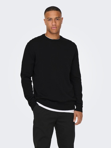 Regular fit Pullover 'Alex' di Only & Sons in nero