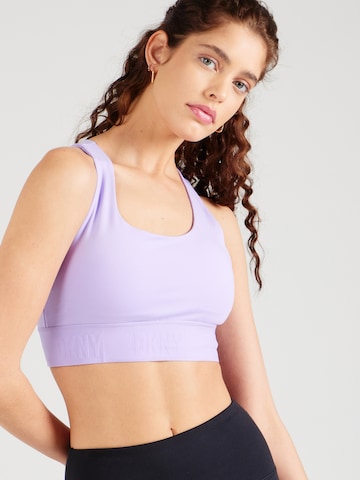 DKNY Performance Bustier Sport bh 'BALANCE' in Lila: voorkant