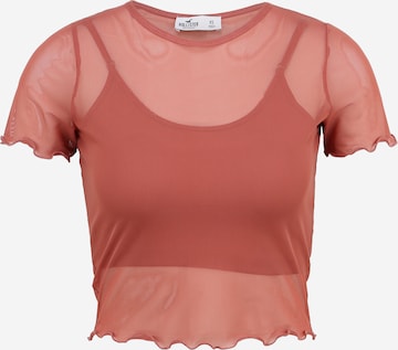 HOLLISTER Tričko – pink: přední strana