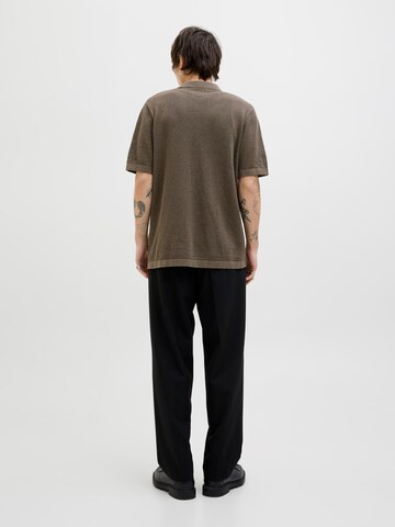 JACK & JONES Comfort fit Button Up Shirt in Beige