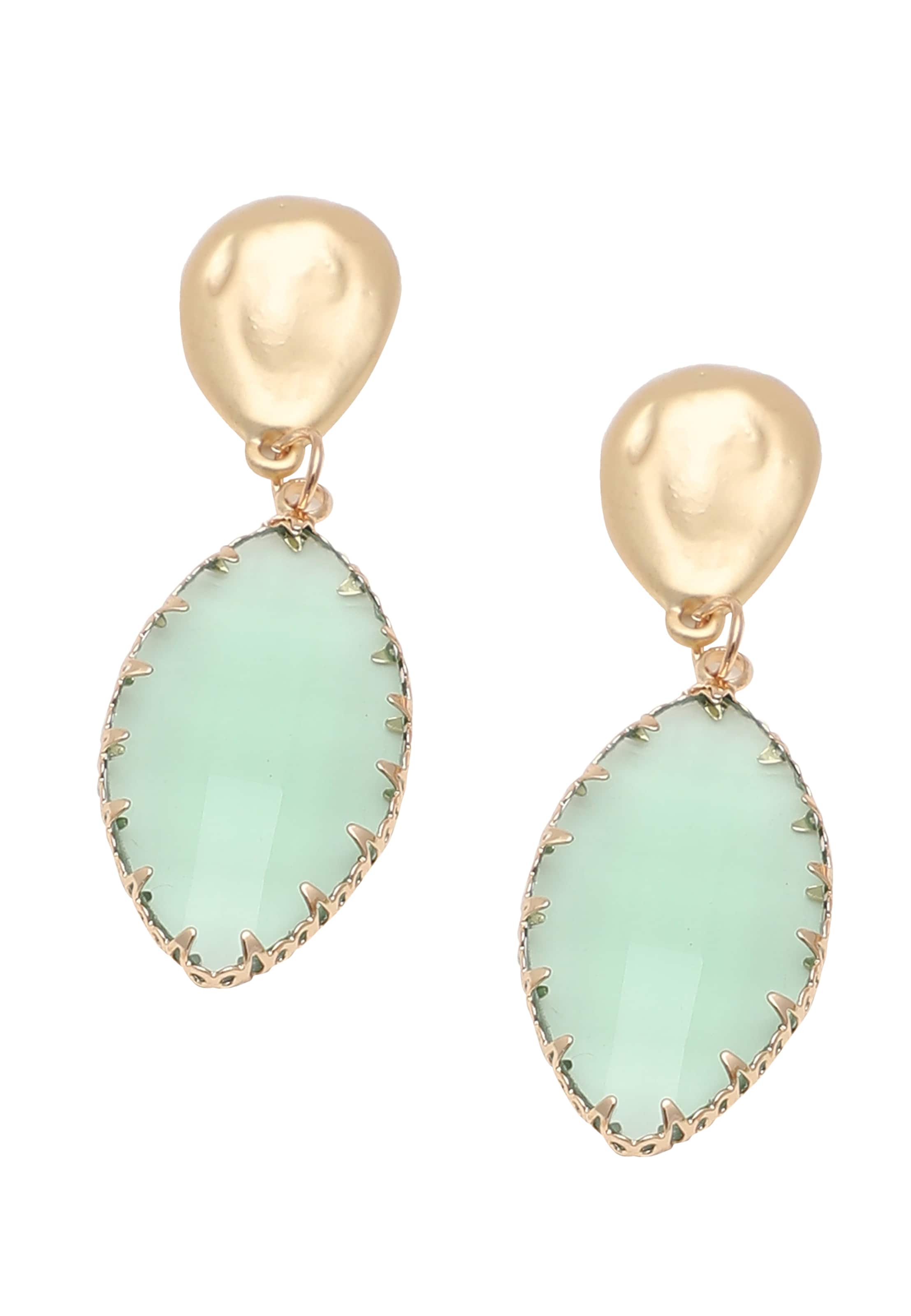 SOHI - Pendientes 'Stevie' en verde: frente