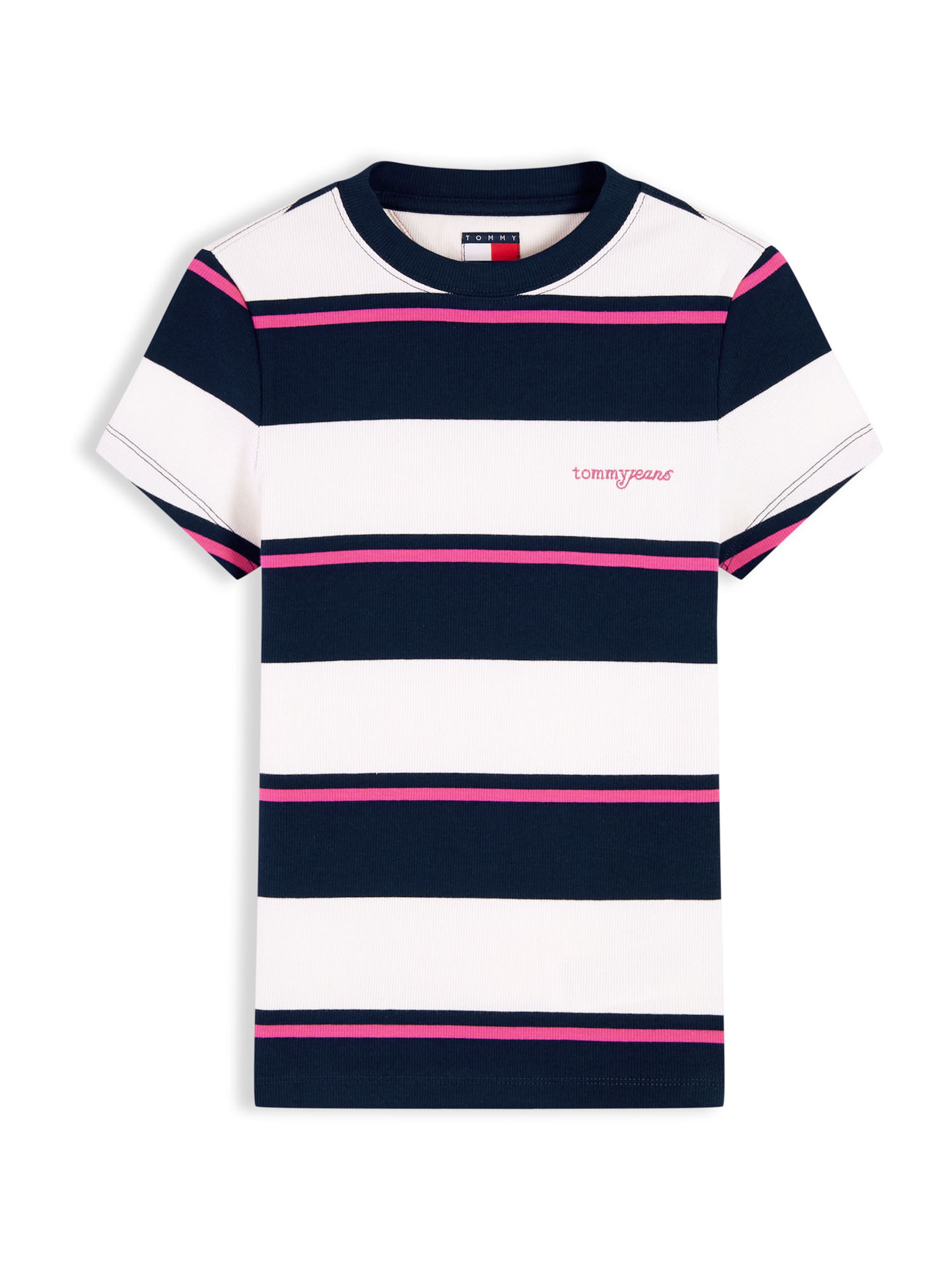 Tricou de la Tommy Jeans pe alb: față
