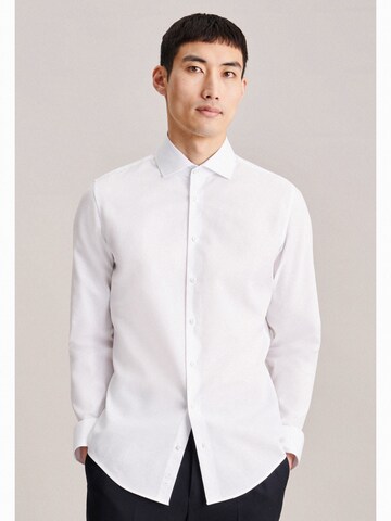 SEIDENSTICKER Slim fit Business Shirt in White: front