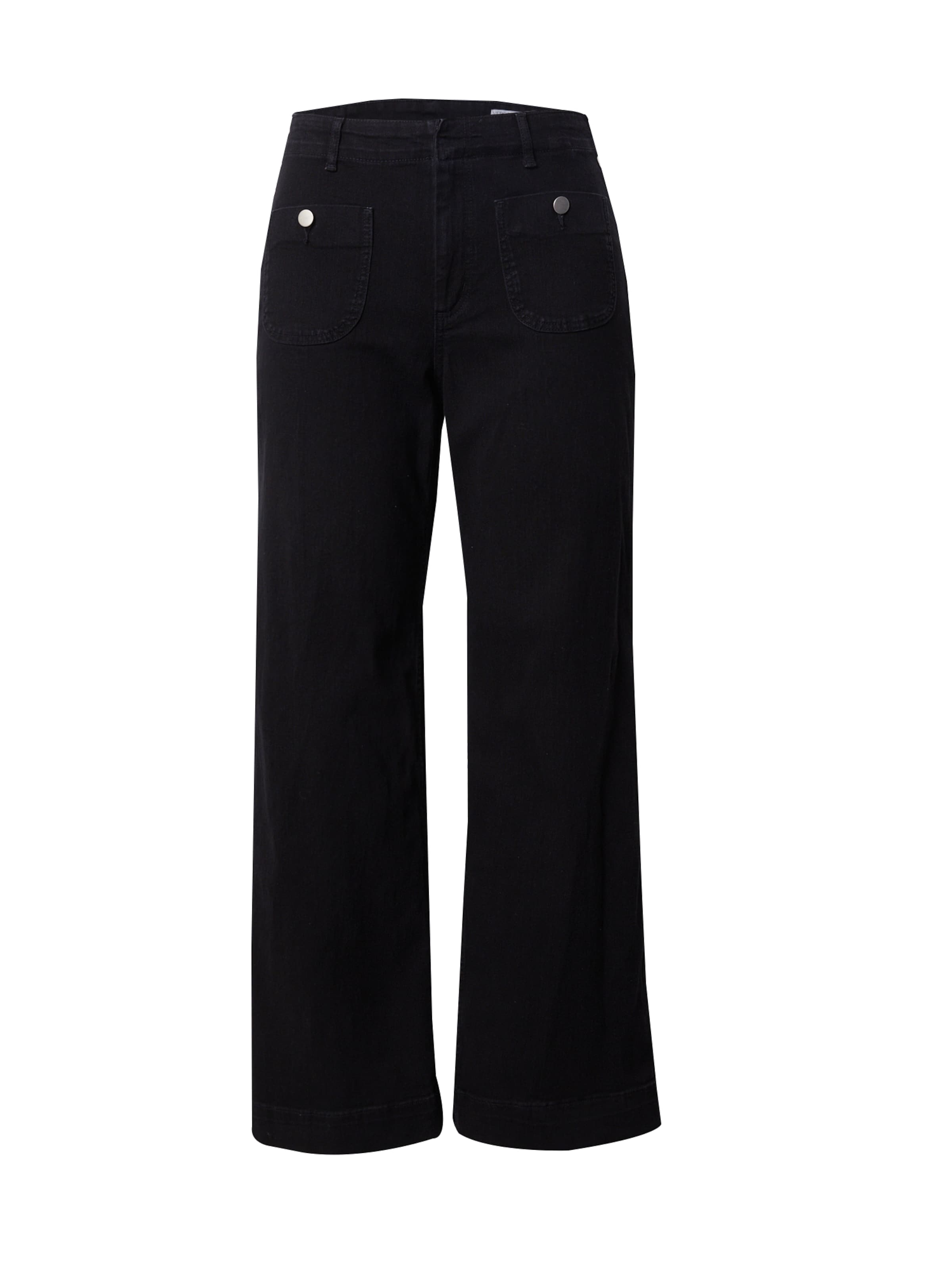 Wide Leg Jean Vero Moda Curve en noir : devant