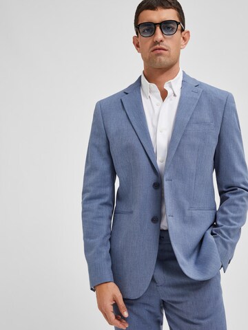 Coupe slim Veste de costume 'Josh' SELECTED HOMME en bleu