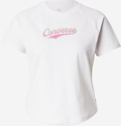 Marškinėliai iš CONVERSE, spalva – žalia / rožių spalva / balta, Prekių apžvalga