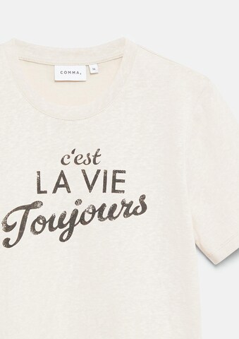 COMMA T-Shirt in Beige
