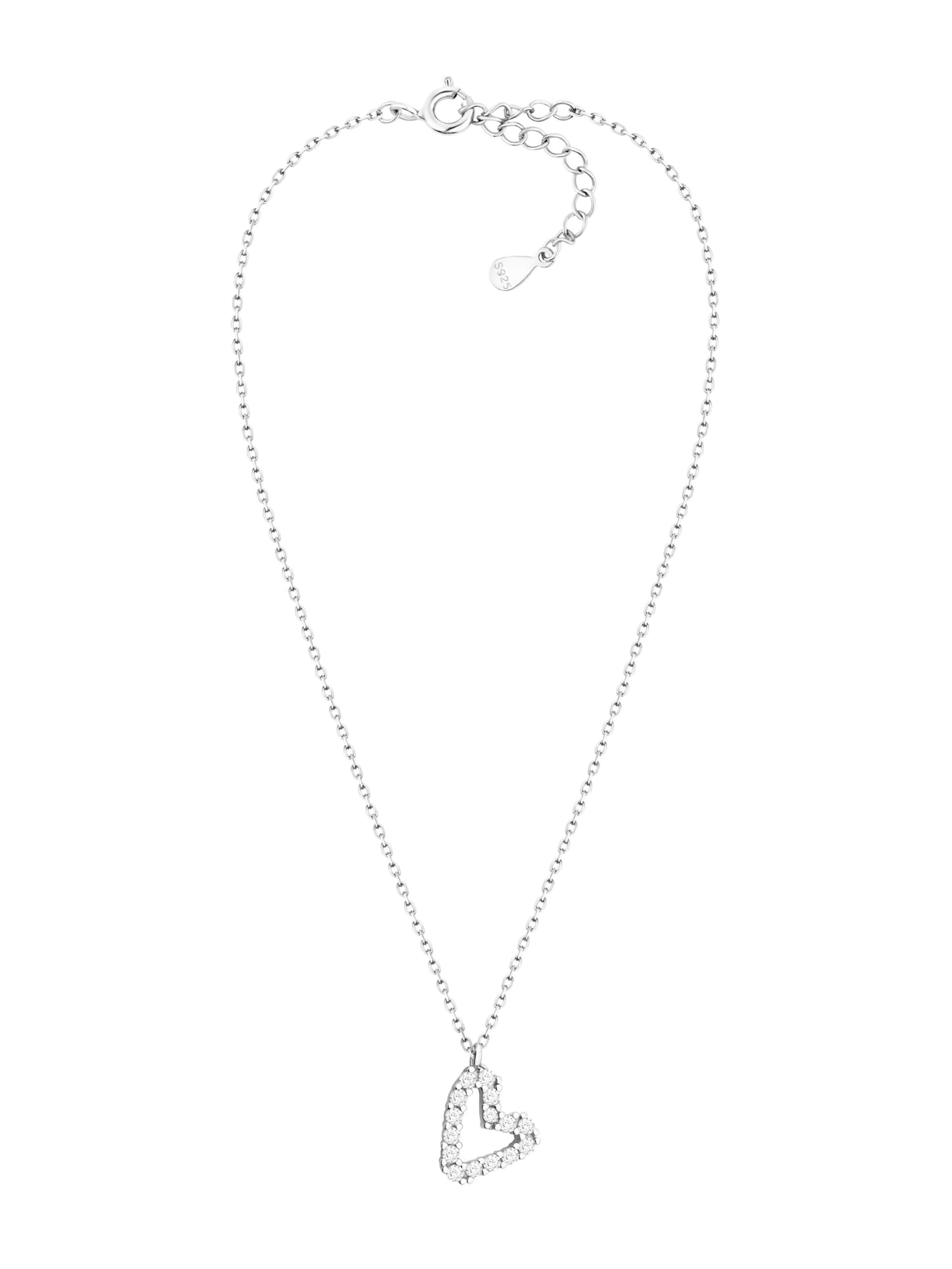 Sofia Milani Necklace 'Heart' in Silver