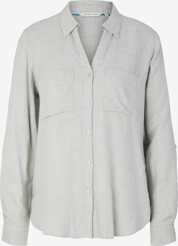 TOM TAILOR Blouse in Grey: front