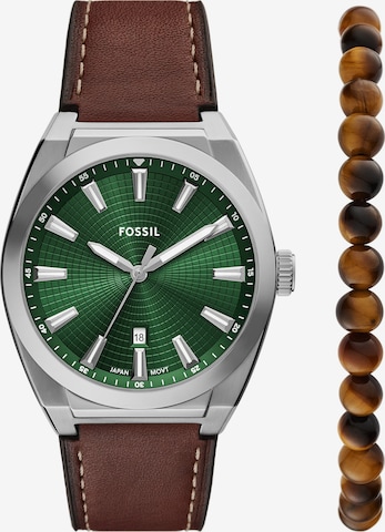 FOSSIL Analoginen kello 'EVERETT' värissä ruskea: etupuoli