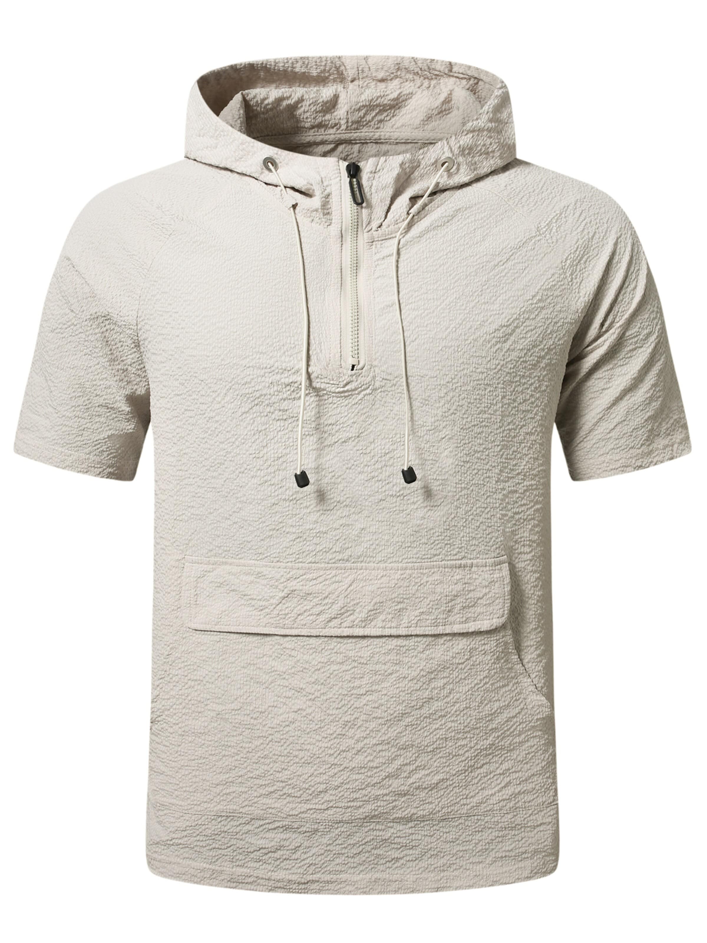 YOUTHUP Shirt 'Kopffrei' in Beige: front