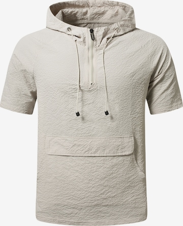 YOUTHUP Shirt 'Kopffrei' in Beige: front