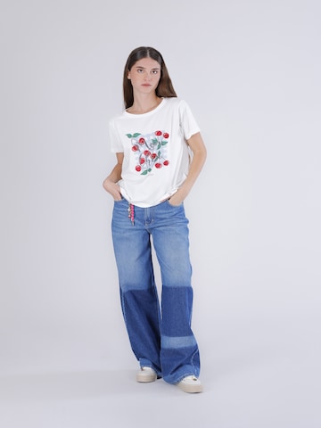 CAFè NOIR Shirt in Wit: voorkant