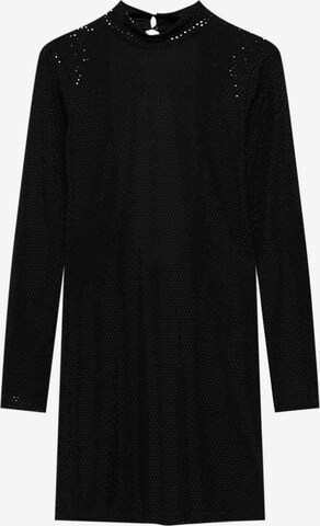 Pull&Bear Koktejlové šaty – černá: přední strana