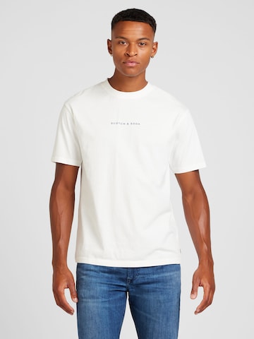 T-Shirt SCOTCH & SODA en blanc : devant