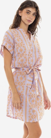Pink Label Καλοκαιρινό φόρεμα 'BEACHWEAR EMBROIDERY ORANGE' σε λιλά: μπροστά