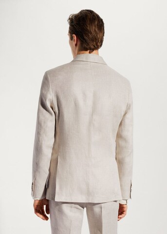 MANGO MAN Regular fit Suit Jacket 'Florida' in Beige