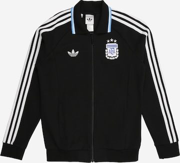 ADIDAS PERFORMANCE Urheilullinen collegetakki 'AFA' värissä musta: etupuoli