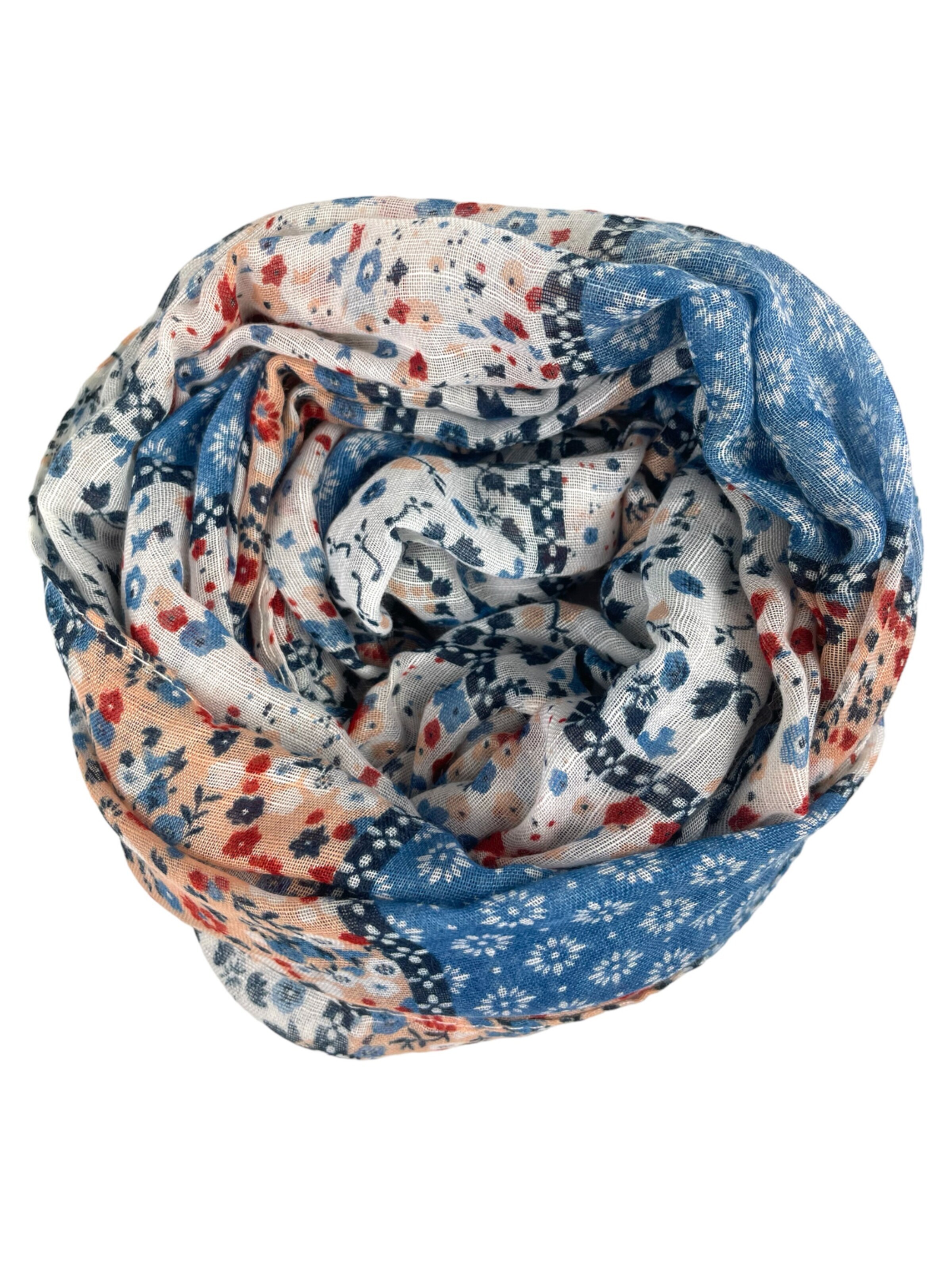 Kumixi - Bragas para cuello 'Streublümchen' en azul