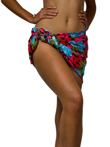 King Kameha Schal 'Leopard Flowers' in Rot