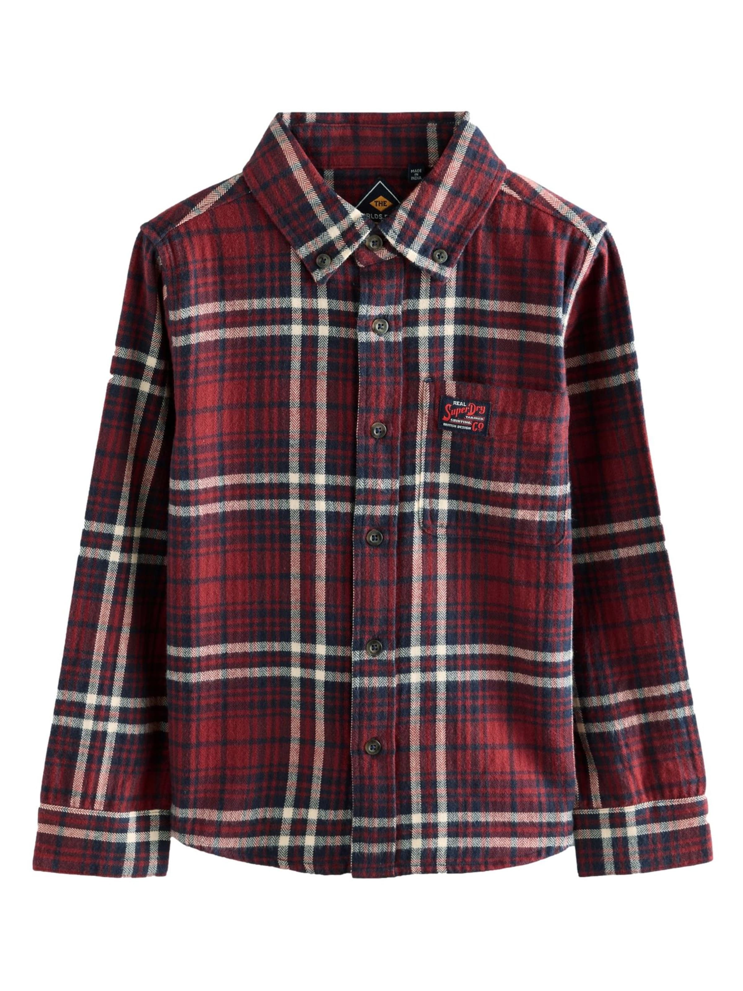 Superdry - Ajuste regular Camisa en rojo: frente