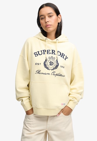 Superdry & Co Sweatshirt 'Luxe Casual' in Beige: Vorderseite