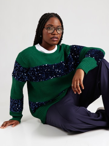 SAMOON Sweater in Green: front