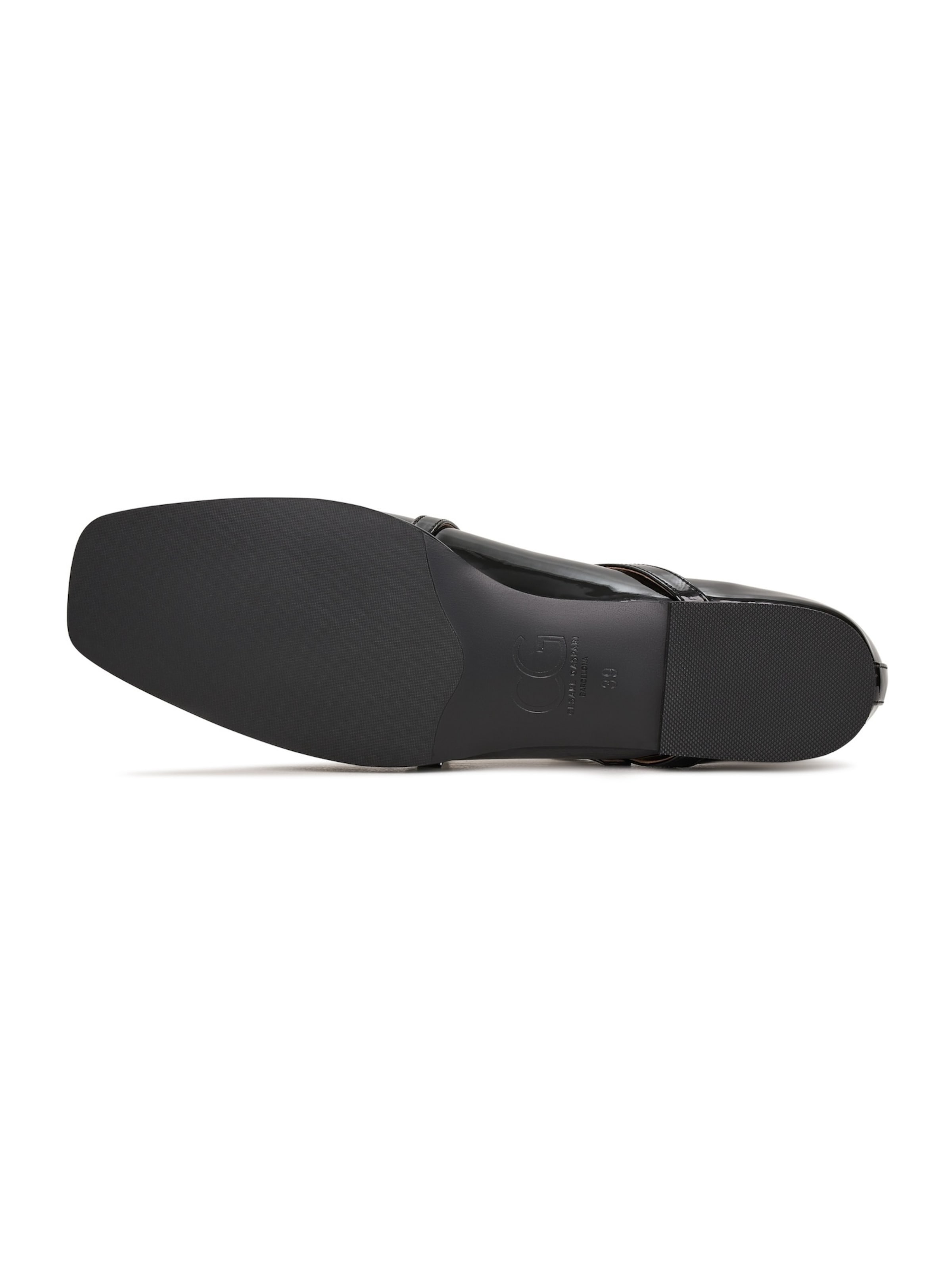 CESARE GASPARI Riemchenballerina in Schwarz