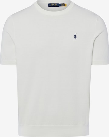 T-Shirt Polo Ralph Lauren en blanc : devant