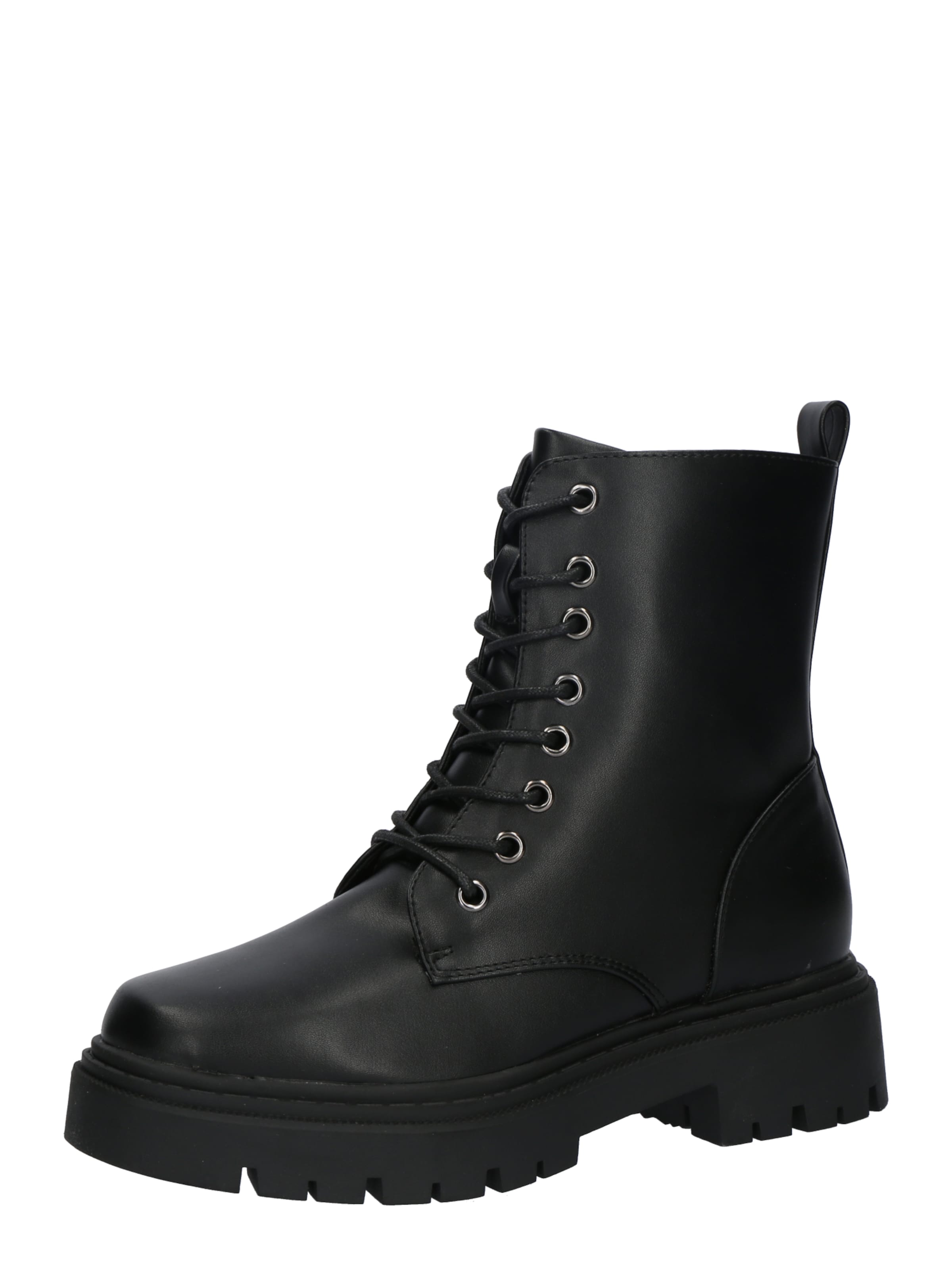 ABOUT YOU Lace-Up Ankle Boots 'Delia' in Black: front