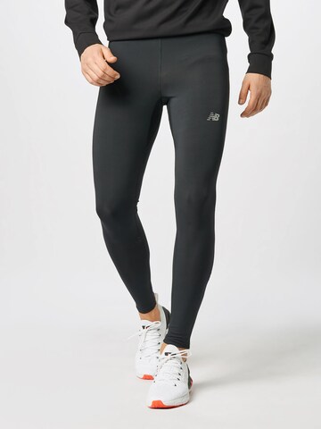 Skinny Pantalon de sport 'Accelerate' new balance en noir : devant