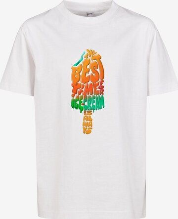 T-Shirt 'Ice Cream' Mister Tee en blanc : devant