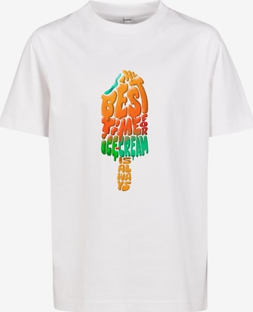 Mister Tee Shirt 'Ice Cream' in White: front