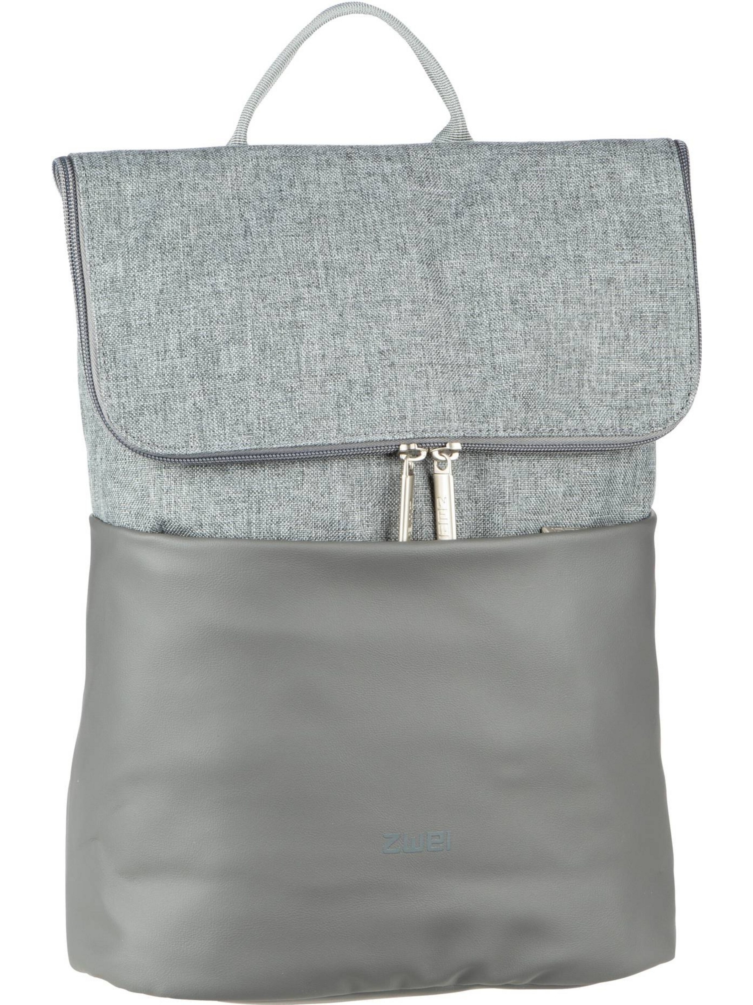 ZWEI Backpack in Grey: front